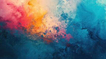 Fototapeta premium Colorful abstract background. Liquid color background design. Fluid shapes composition. Generated AI