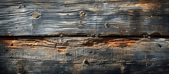 Naklejka premium Clear Old Wood Surface: A Timeless Beauty Revealed Through Layers of History on the Aged Wood Surface