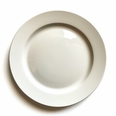 Plate, isolated, white background