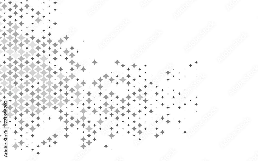 Poster light silver, gray vector background with colored stars. decorative shining illustration with stars 