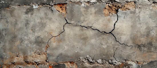 Captivating Image of an Old, Damaged Concrete Slab Which Shows Armature in Stunning Detail