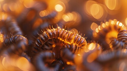 Macro Portraiture of flour worms: Unveiling the Exquisite Details in Nature's Humble Creations
