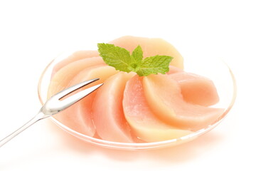 桃のコンポート