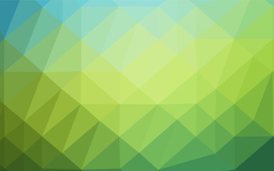 Fototapeta na wymiar Dark Blue, Yellow vector abstract polygonal texture. Shining illustration, which consist of triangles. Brand new style for your business design.