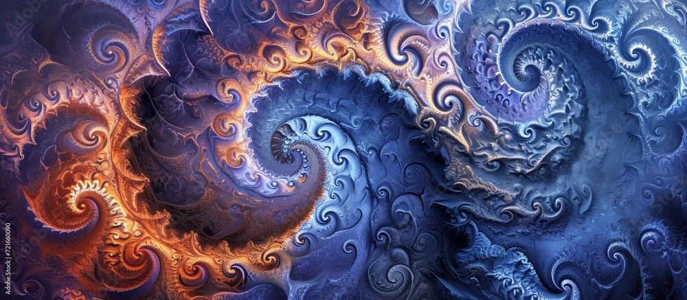 Poster past spirals unveil a mesmerizing background: past passions intertwined with spiraling patterns pain