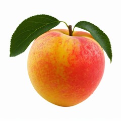 Studio Photography of an Apple on a White Background for Cutout Designs, Fruit Marketing Photo
