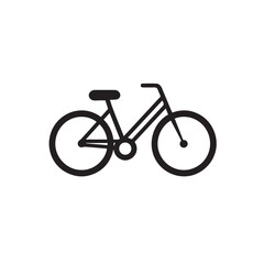 Bicycle in cartoon, doodle style . Image for t shirt. Isolated 2d vector illustration in logo, icon, sketch style, Eps 10, black and white. AI Generative