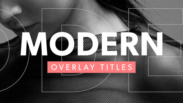 Modern Slide In Titles Overlay