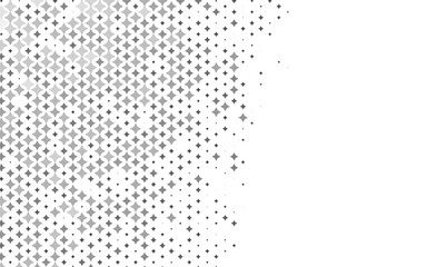 Light Silver, Gray vector cover with small and big stars. Blurred decorative design in simple style with stars. Best design for your ad, poster, banner.