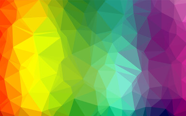 Obraz premium Light Multicolor, Rainbow vector abstract mosaic pattern. Glitter abstract illustration with an elegant design. Template for a cell phone background.