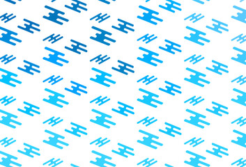 Fototapeta na wymiar Light BLUE vector template with repeated sticks.