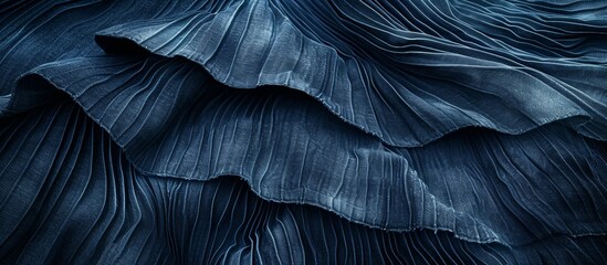 Stylish Denim Pleats with Textured Appeal- Explore the Perfect Balance of Texture, Denim, and Pleats in this Fashionable Image