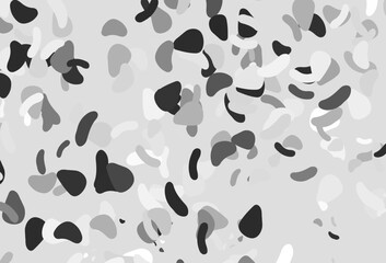 Fototapeta premium Light silver, gray vector backdrop with abstract shapes.