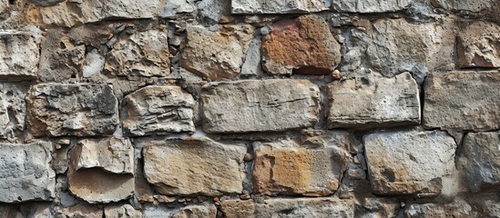 Timeless Charm: Captivating Old Masonry Wall Texture with Weathered Stone