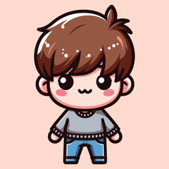 Free high quality design boy celebrate valentine day with holding love 