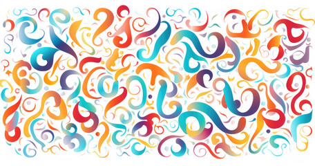 vibrant alphabet swirls pattern