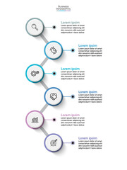 Business data visualization. timeline infographic icons designed for abstract background template milestone element modern diagram process technology digital marketing data presentation chart Vector