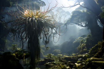 Symbiotic Elegance: An Ephemeral Journey of an Epiphyte Plant on Its Host Tree