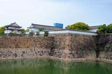 Naklejka premium 大阪城 千貫櫓・多聞櫓