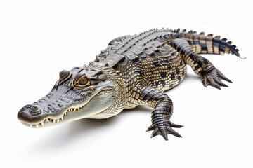 Fototapeta premium Crocodile isolated on white