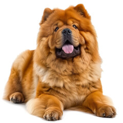Chow-chow Dog on white