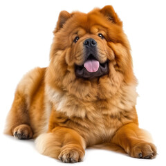 Fototapeta premium Chow-chow Dog on white
