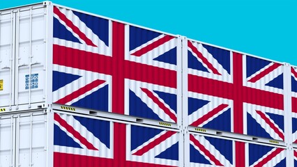 United Kingdom logo Flag representing international trade