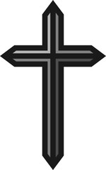 Christian cross icon, Religion cross vector illustration