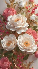 Obraz na płótnie Canvas Beautiful rose flowers