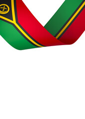 Vanuatu flag element design national independence day banner ribbon png
