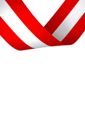 Austria flag element design national independence day banner ribbon png
