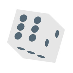 サイコロを表すカラースタイルのアイコン