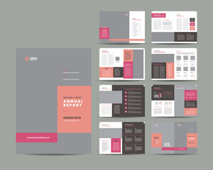 Corporate Business Brochure Design or Annual Report and Company Profile or Booklet and Catalog Design Template