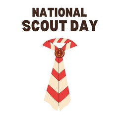 graphic of world scout day good for world scout day celebration. flat design. flyer design.flat illustration.