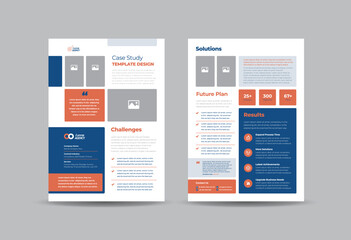 Business Case study or Marketing Sheet and Flyer Design 