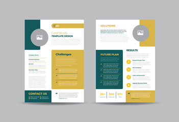 Business Case study or Marketing Sheet and Flyer Design 