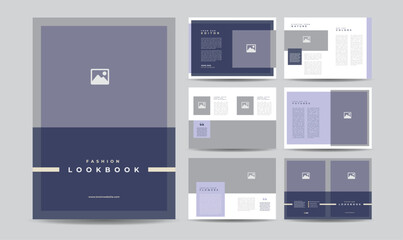 Minimal Fashion Magazine Design or Editorial Lookbook Layout or Fashion and Multipurpose portfolio