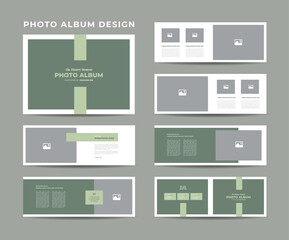 Fototapeta na wymiar Photo Album Design, Photo and Image Book Design, Photography Portfolio Template