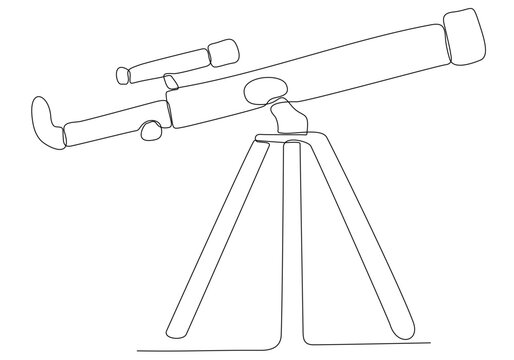 Binoculars continuous line draw logo vector illustration