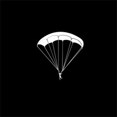 Funny man with a parachute
