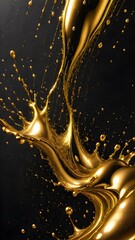 Golden splash liquid