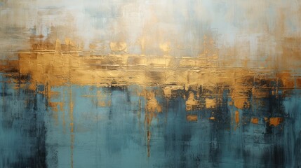 modern abstract with golden highlights