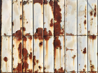 Rusty metal background with streaks of rust. Corroded metal background. Rust stains. Rusty corrosion.
