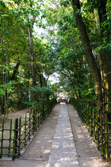 新緑の頃の京都詩仙堂の風景