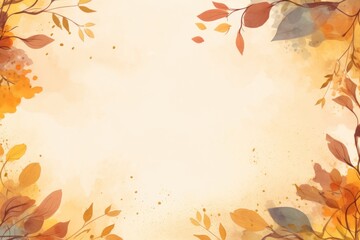 Fototapeta na wymiar blank copy space background with colorful floral border, minimalistic mock-up frame