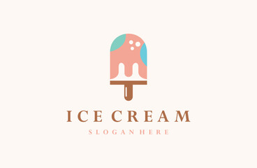  ice cream logo modern ice cream shop logo