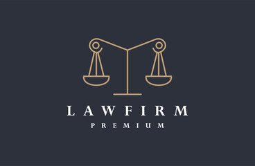 Law legal logo design vector template