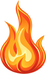 Flaming Fun: A Cartoon Illustration of Fire