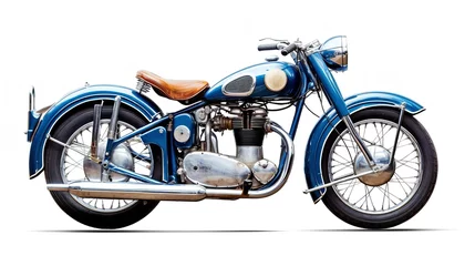Cercles muraux Moto Vintage Motorcycle Cruising on Open Road - AI Generated