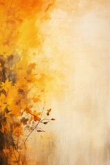 amber abstract floral background with natural grunge textures